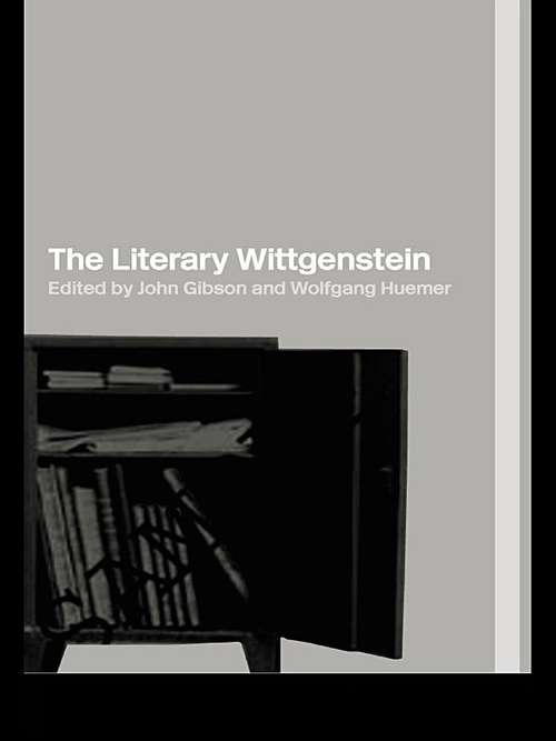 Book cover of The Literary Wittgenstein