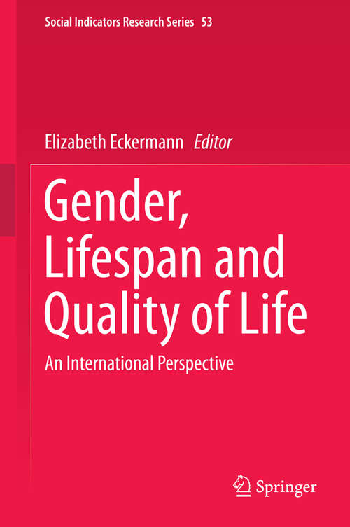 Book cover of Gender, Lifespan and Quality of Life