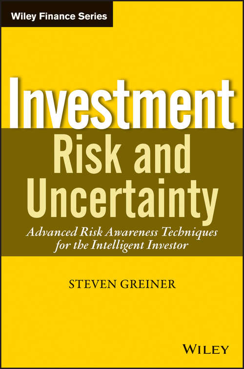 Book cover of Investment Risk and Uncertainty