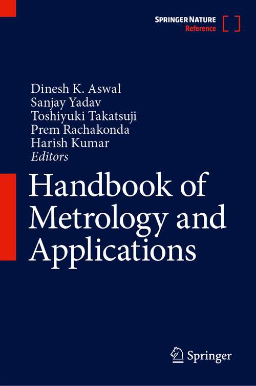 Book cover of Handbook of Metrology and Applications (1st ed. 2023)