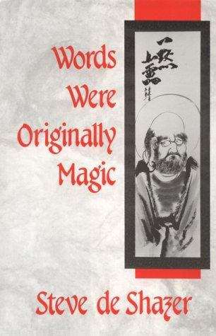 Book cover of Words Were Originally Magic