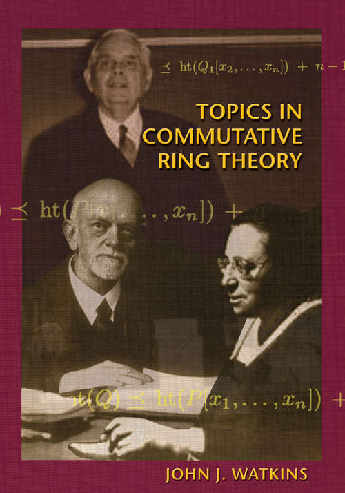 Book cover of Topics in Commutative Ring Theory