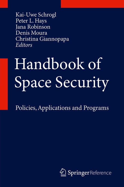 Book cover of Handbook of Space Security