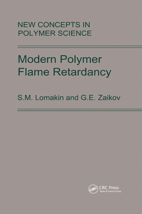 Book cover of Modern Polymer Flame Retardancy