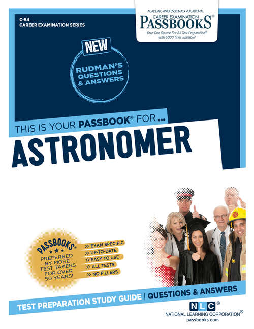 Book cover of Astronomer: Passbooks Study Guide (Career Examination Series)