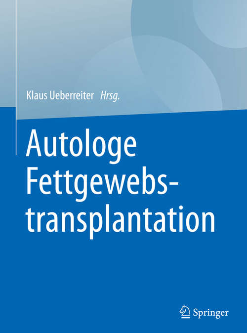 Book cover of Autologe Fettgewebstransplantation