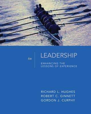 Book cover of Leadership: Enhancing the Lessons of Experience (6th edition)