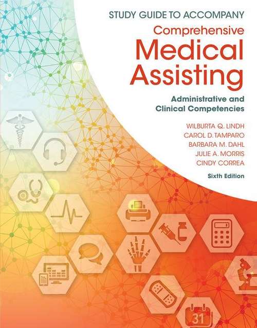 Book cover of Study Guide For Indh/Tamparo/Dahl/ Morris/Correa's Comprehensive Medical Assisting: Administrative And Clinical Competencies (Sixth Edition)