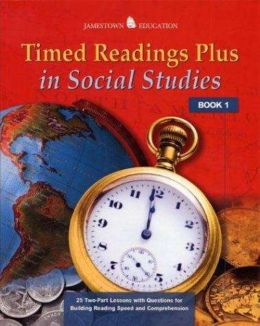 Book cover of Timed Readings Plus In Social Studies, Book 8: 25 Two-Part Lessons with Questions for Building Reading Speed and Comprehension