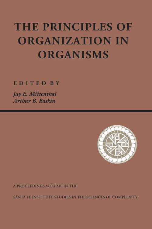 Book cover of Principles Of Organization In Organisms