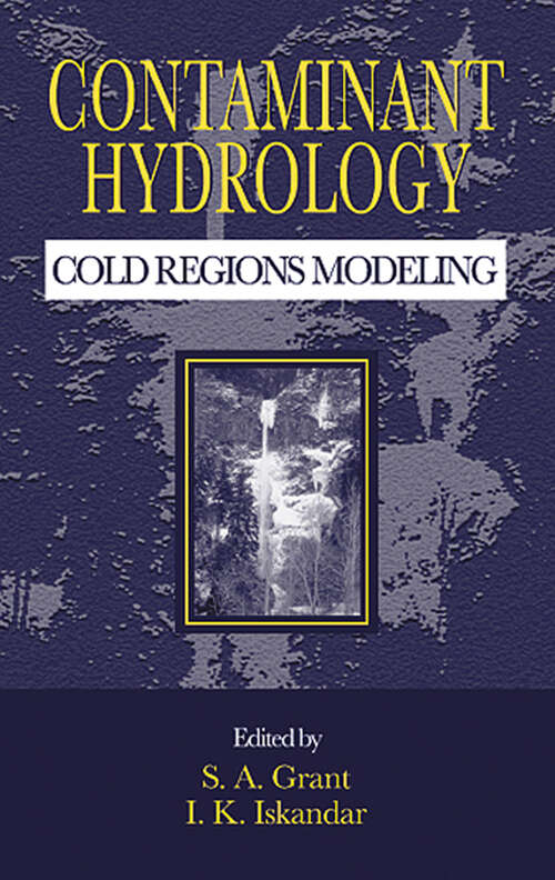 Book cover of Contaminant Hydrology: Cold Regions Modeling (1)