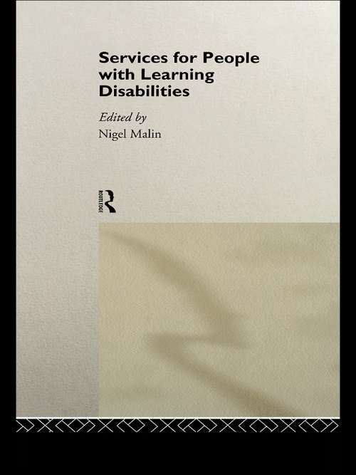 Book cover of Services for People with Learning Disabilities (2)