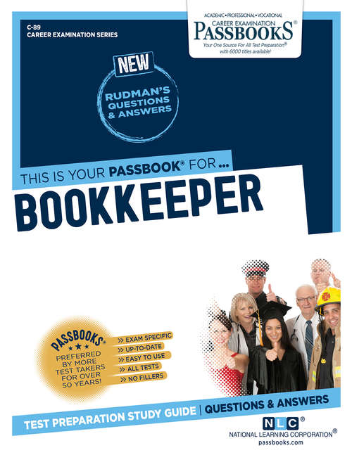 Book cover of Bookkeeper: Passbooks Study Guide (Career Examination Series)