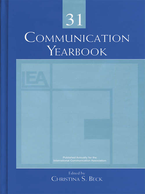 Book cover of Communication Yearbook 31