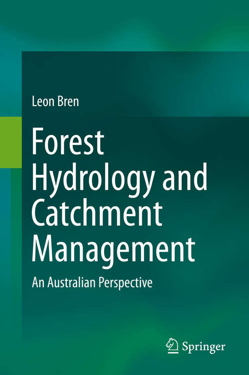 Book cover of Forest Hydrology and Catchment Management