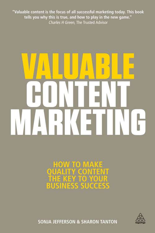 Book cover of Valuable Content Marketing