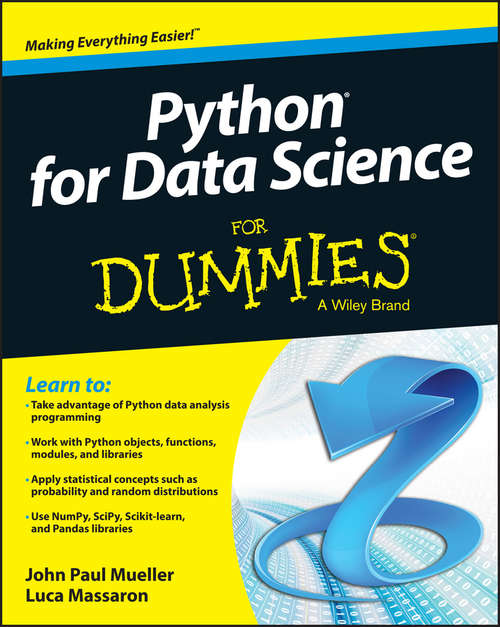 Book cover of Python for Data Science For Dummies