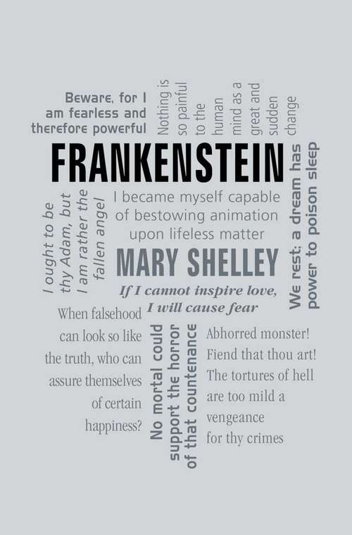 Book cover of Frankenstein: Or The Modern Prometheus (Wordsworth Classics)