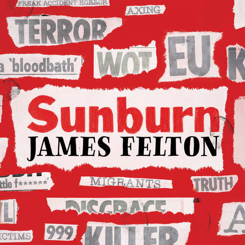 Book cover of Sunburn: The unofficial history of the Sun newspaper in 99 headlines