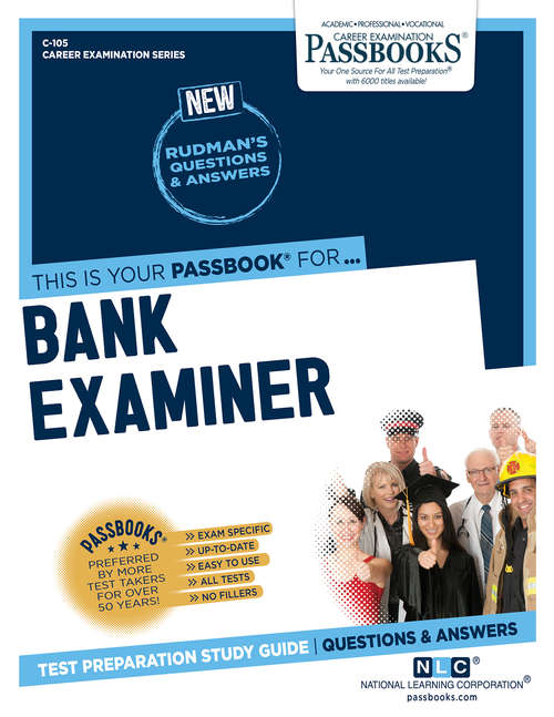Book cover of Bank Examiner: Passbooks Study Guide (Career Examination Series)