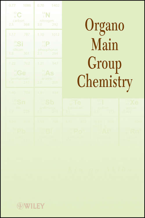 Book cover of Organo Main Group Chemistry