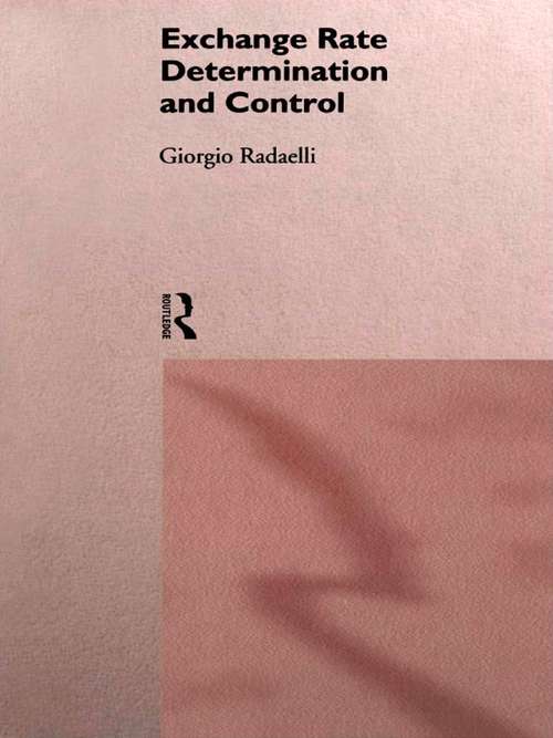 Book cover of Exchange Rate Determination and Control