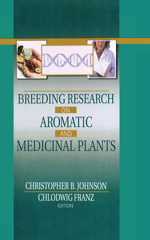 Book cover of Breeding Research on Aromatic and Medicinal Plants