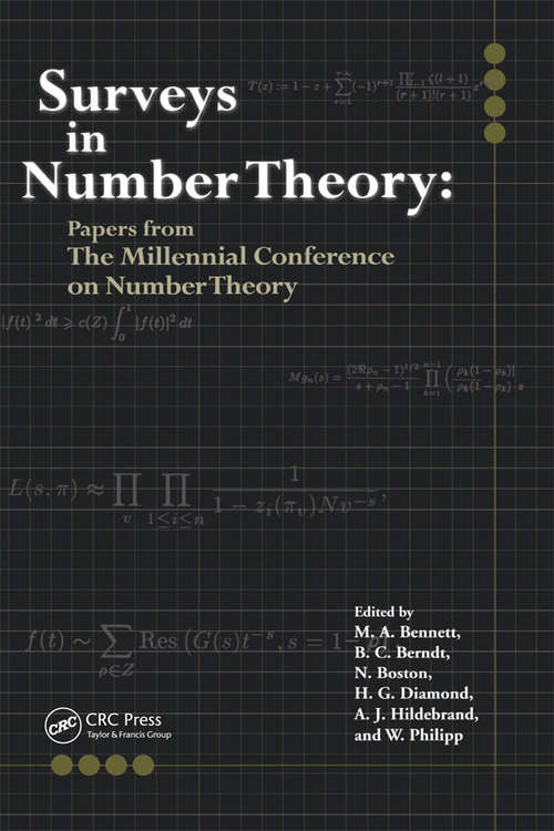 Book cover of Surveys in Number Theory: Papers from the Millennial Conference on Number Theory (1)