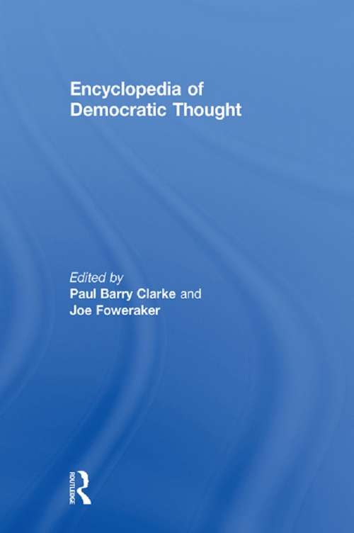Book cover of Encyclopedia of Democratic Thought