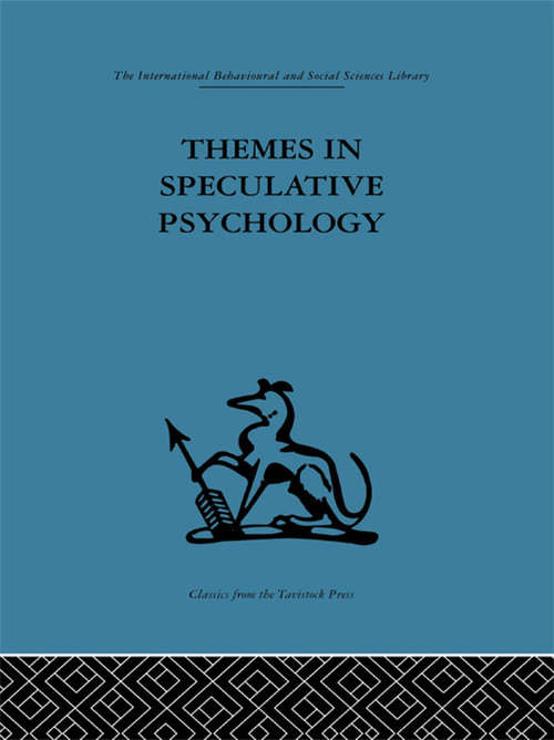 Book cover of Themes in Speculative Psychology