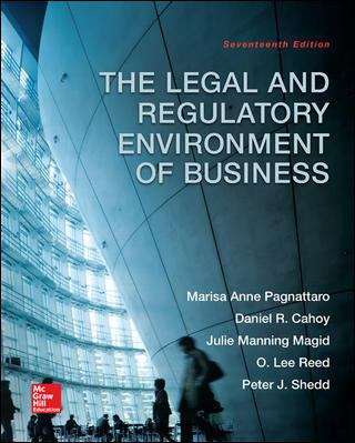 Book cover of The Legal and Regulatory Environment of Business (Seventeenth Edition)