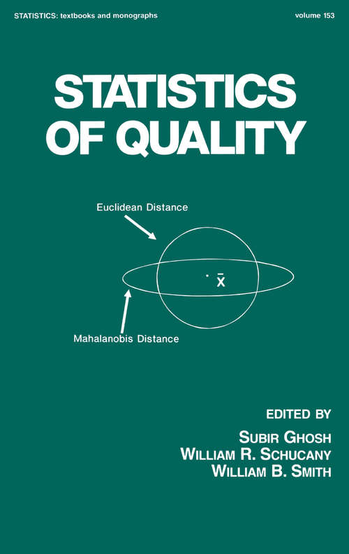 Book cover of Statistics of Quality (Statistics: A Series Of Textbooks And Monographs #153)