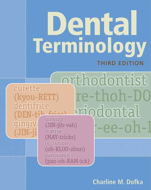 Book cover of Dental Terminology