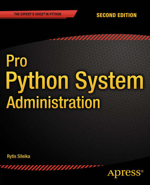 Book cover of Pro Python System Administration