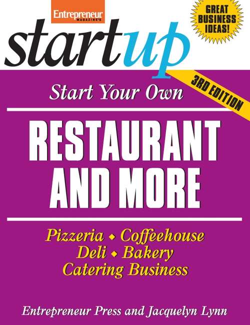 Book cover of Start Your Own Restaurant and More