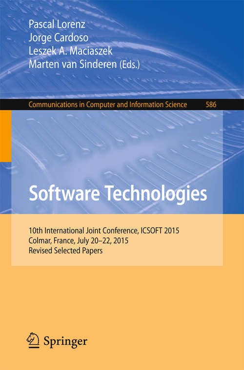 Book cover of Software Technologies