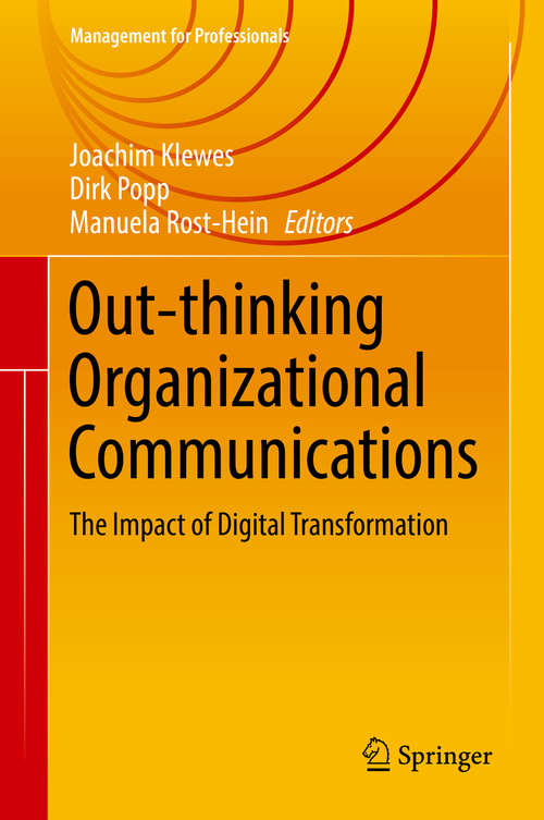 Book cover of Out-thinking Organizational Communications