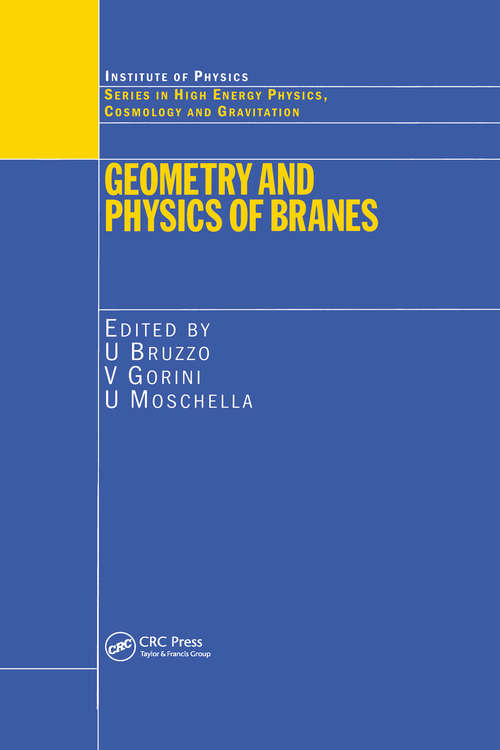 Book cover of Geometry and Physics of Branes