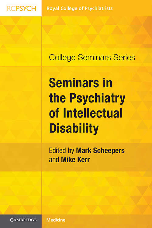 Book cover of Seminars in the Psychiatry of Intellectual Disability (College Seminars Series)