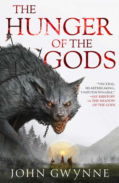 Book cover of The Hunger of the Gods (The Bloodsworn Trilogy #2)