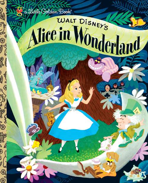 Book cover of Walt Disney's Alice in Wonderland (Little Golden Book)