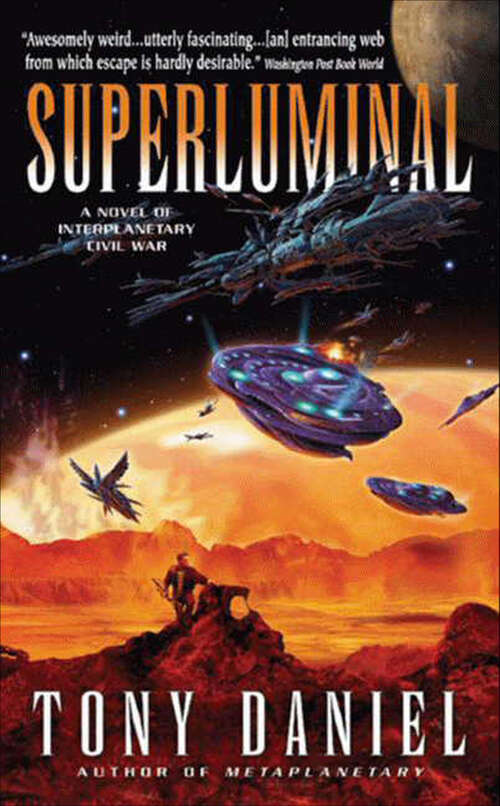 Book cover of Superluminal: A Novel of Interplanetary Civil War