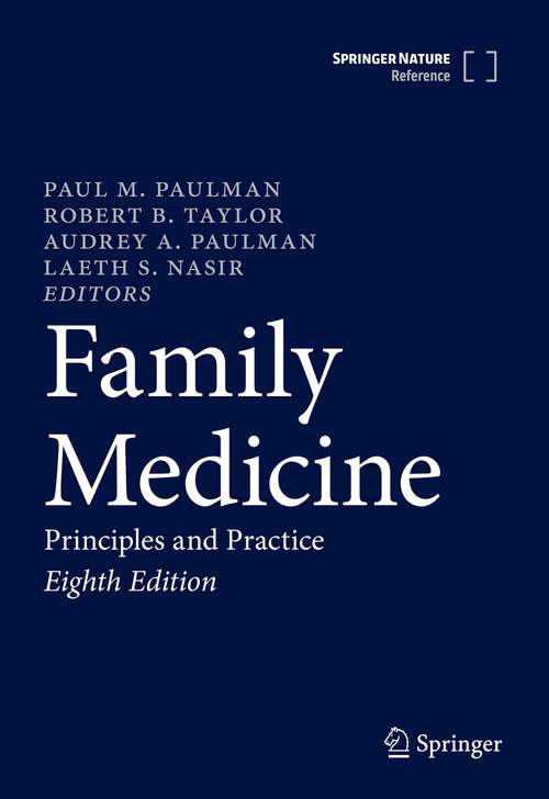 Book cover of Family Medicine: Principles and Practice (8th ed. 2022)