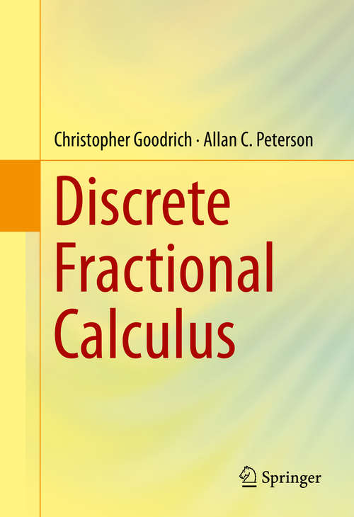 Book cover of Discrete Fractional Calculus