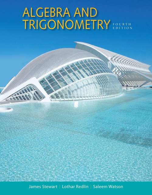 Book cover of Algebra And Trigonometry (Fourth Edition)