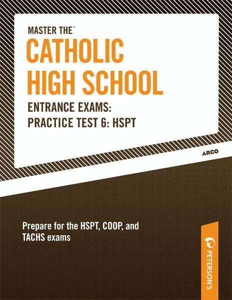Book cover of Master the Catholic High School Entrance Exams--Practice Test 6: HSPT