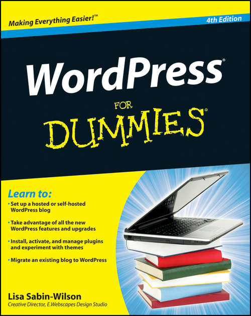 Book cover of WordPress For Dummies, 4th Edition