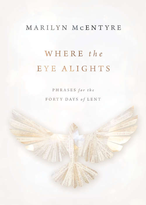 Book cover of Where the Eye Alights: Phrases for the Forty Days of Lent