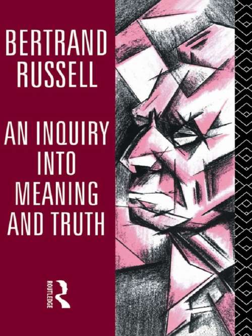 Book cover of An Inquiry into Meaning and Truth (2)