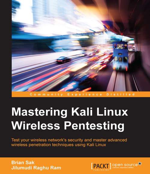 Book cover of Mastering Kali Linux Wireless Pentesting